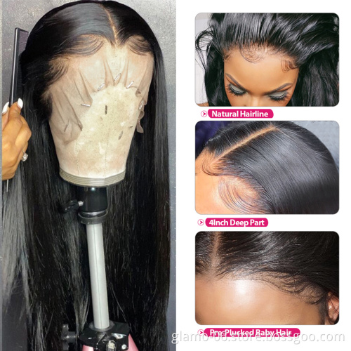 2021 New Arrival Hot Selling HD Lace Virgin Full Cuticle Aligned Lace Front Closure Human Hair Wig Pre-Plucked Human Hair Wig